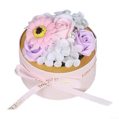 Handgefertigte Seifenrose, rund, Seifenblumenstrauß, für Muttertagsblumen, Valentinstagsblumen, für Ihre Lieben (Rosenfarbe) von Whychstore