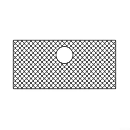 Hitzebeständige Spülbeckenschutzmatte, Silikon, rutschfestes Design mit einfacher Drainage (D) von Whychstore