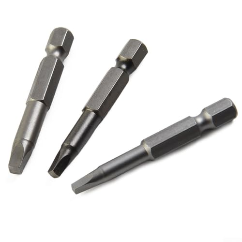 Hochleistungs-Vierkantkopf-Schraubendreher-Bit-Set, 3-teilig, starke magnetische Spitze für schnelles Schrauben von Whychstore