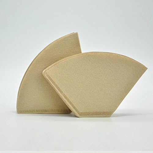Kaffeefilterpapier 101 102 103 U-Form für Espressomaschine und Tropfkaffeemaschinen, 50 Stück, 100 Stück, effektiv bei der Filterung von Kaffeesatz (1–100 Stück) von Whychstore