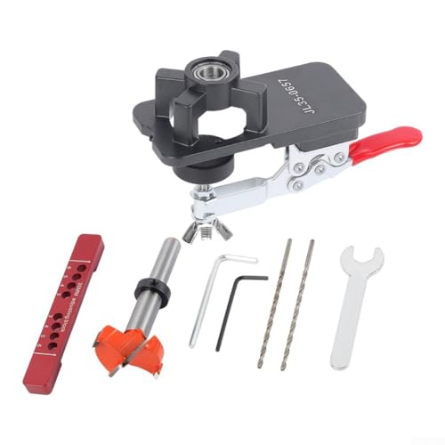 Komplettes 35-mm-Scharnier-Installationsset mit Bohrführung und benutzerfreundlichen Funktionen (B) von Whychstore