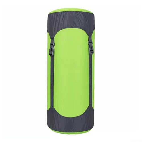 Kompressionssack für Schlafsack, Aufbewahrungstasche für Camping, Reisen, Wandern, S-XL (fluoreszierendes Grün, groß) von Whychstore