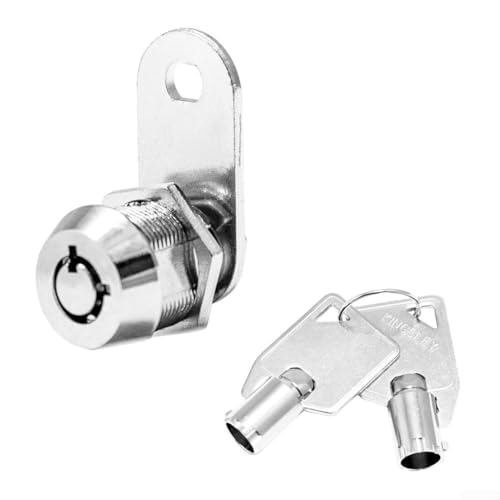 Leicht zugängliche 17 mm Zinklegierung röhrenförmige Nockenschlösser geeignet für jede Schublade oder jeden Schrank von Whychstore