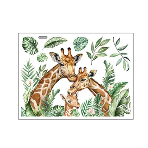Lustiger Wandaufkleber Giraffe, buntes PVC-Design zum Dekorieren von Glas und flachen Oberflächen in Ihrem Zuhause Lustiger Wandaufkleber Giraffe, buntes PVC-Design zum Dekorieren von Glas und flachen Oberflächen in Ihrem Zuhause von Whychstore