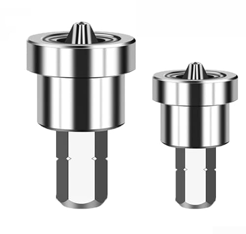 Magnetische Positionierungs-Schraubendreher-Bits, Trockenbau-Schrauben-Setter, für Gipskarton-Schrauben, Sechskantschaft, Positionierungs-Bit, Batch-Kopf (25 mm + 50 mm) von Whychstore