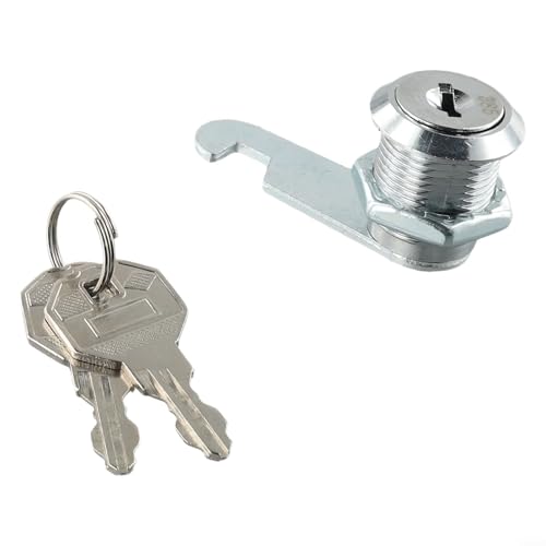 Metall-Nockenschloss für Briefkasten, Spind, Schrank, Schublade, Tür mit 2 Schlüsseln, Zylinderschloss, geeignet für Holz, Metall, Glastüren (20 mm) von Whychstore