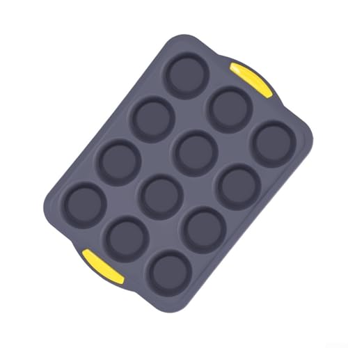 Mini-Muffinform aus Silikon, für Küche, Antihaft-Silikon, 12 Löcher, Cupcake-Formen mit Griffen, für Backofen, Mikrowelle, Gefrierschrank und Spülmaschine Mini-Muffinform aus Silikon, für Küche, Antihaft-Silikon, 12 Löcher, Cupcake-Formen mit Griffen, für Backofen, Mikrowelle, Gefrierschrank und Spülmaschine von Whychstore