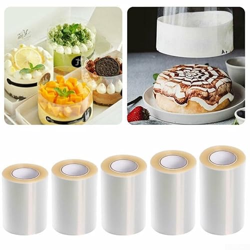 Mousse-Halsbänder einfach gemacht, eine Rolle transparente Acetat-Backformen-Verpackung zu Ihren Diensten (12 cm x 10 m) von Whychstore