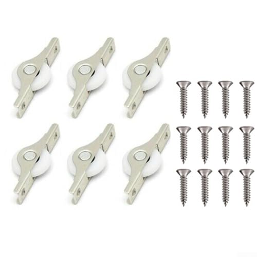 Nylon Seilzug Rollen Set für Schiebetüren 6 Stück mit Schrauben Nylon Seilzug Rollen Set für Schiebetüren 6 Stück mit Schrauben von Whychstore