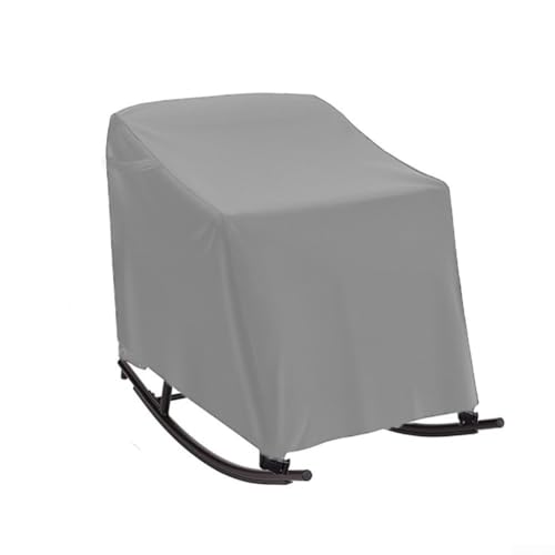 Outdoor Patio Rocking Chair Cover, Waterproof Heavy Duty Veranda Reclining Garden Chair Covers, Outdoor Furniture Protective Cover 70 * 97 * 99cm(Grey) von Whychstore