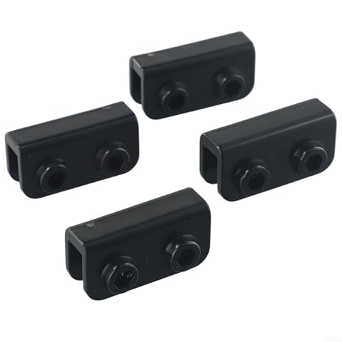 Pavillon-Ersatz-Anschluss-Ersatzteil-Set, 2-Wege, schwarz, Glasfaser-Stange, für Zelt, Pavillon, 4 Stück (1 Stück) von Whychstore