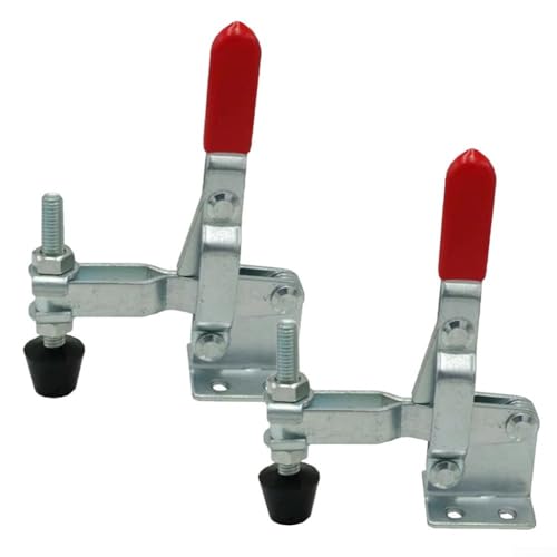 Praktisches 2er-Pack verstellbares Türriegel-Set, rotes vertikales Schnellklemmen-Design von Whychstore