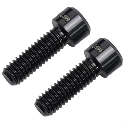 Premium Fahrradschraube Kurbelarm Pinch Clamp Bolt für Shimano ULTEGRA HollowTech, Titanlegierung (schwarz) von Whychstore