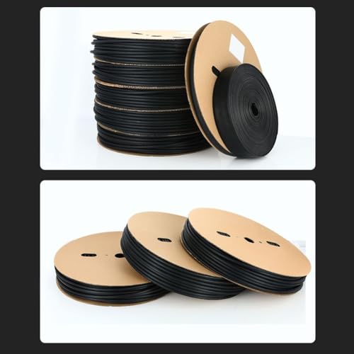 Professioneller Schrumpfschlauch, 10 Meter Länge, wasserdichtes doppelwandiges Material mit einem sicheren Schrumpfverhältnis von 3 1 (φ19,1 mm) von Whychstore