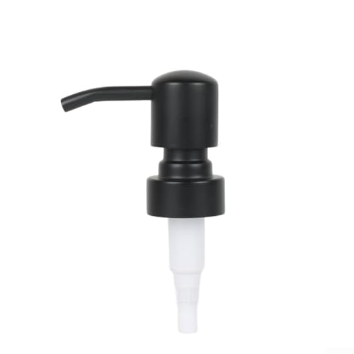 Robuster Edelstahl-Lotion-Pumpkopf, kompatibel mit Kunststoff- und Glas-Seifenflaschen, mit 360 Grad drehbarem Dosierer und verstellbarem Schlauch (P12-Rundkopf) von Whychstore
