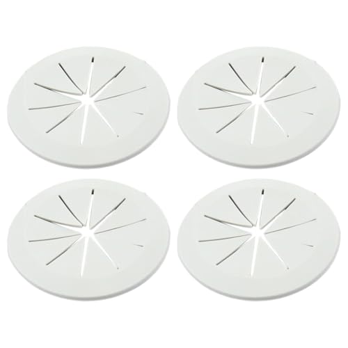 Runde Kabellochabdeckungen für den Schreibtisch organisieren und verbergen Kabel in Ihrem Arbeitsplatz einfach (hellgrau, 60 mm) von Whychstore