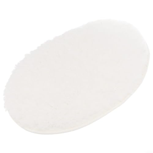 Rutschfeste Plüsch-Bodenmatte für mehrere Anwendungen im Haus, feuchtigkeitsbeständiges Design (weiß) von Whychstore