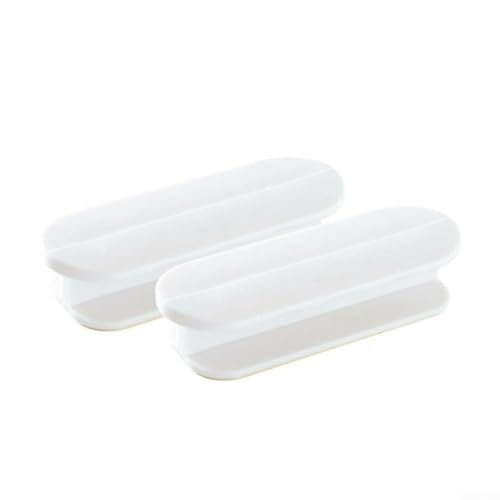 Schiebetürgriffe, 2-teiliges Set für Küchenschränke, perfekt für Flügel- und Schubladenanwendungen (weiß) von Whychstore
