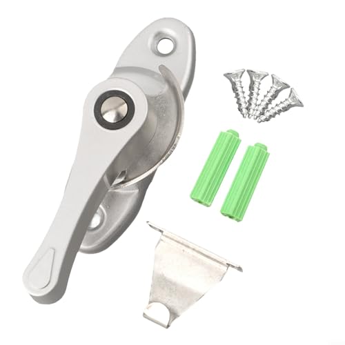 Schiebetürschloss Edelstahl mit Kindersicherung (Silber) von Whychstore