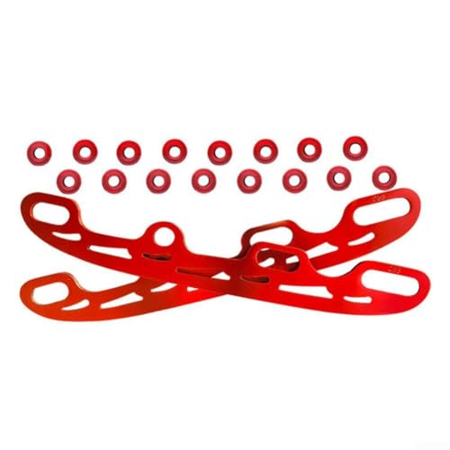 Schlittschuh Kufe Nachrüstung für Rollschuhe Edelstahl Zubehör für Inliner Skating (klein rot) von Whychstore
