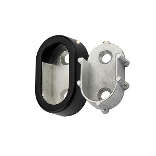 Schrankstangenhalter aus Zinklegierung, entworfen für den Kleiderschrank mit starker und einfacher Installation (schwarz) von Whychstore