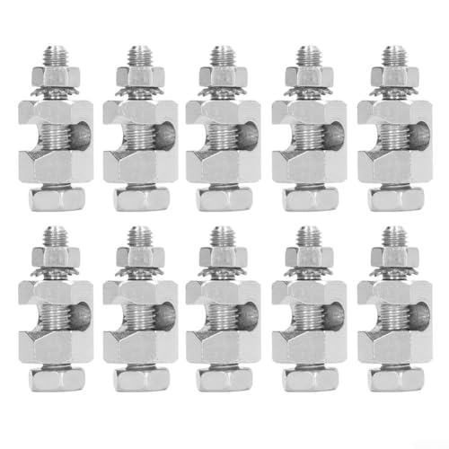 Set mit 10 externen Sechskant-Kupferdrahtklemmen, wesentliche Erdungsschutz-Clips für PV-Module von Whychstore