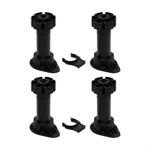 Set mit 4 verstellbaren Möbelbeinen, perfekt für Schrank- und Sofa-Projekte, mit stabilem ABS-Material (10 cm) von Whychstore