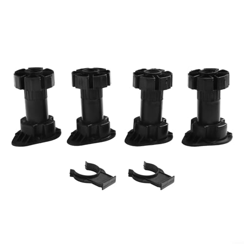 Set mit 4 verstellbaren Möbelbeinen, perfekt für Schrank- und Sofa-Projekte, mit stabilem ABS-Material (8 cm) von Whychstore