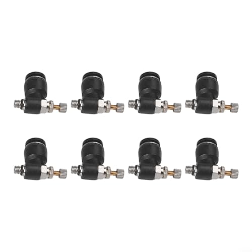 Set mit 8 pneumatischen Luftstrom-Kontrollverbindern, effektives Push-In-Design Set mit 8 pneumatischen Luftstrom-Kontrollverbindern, effektives Push-In-Design von Whychstore