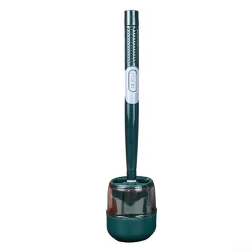 Silikon-WC-Bürsten-Set mit platzsparender Wandhalterung, bequemer Griff für bessere Kontrolle, belüfteter Halter für schnelles Trocknen und hygienische Badezimmer-Aufbewahrung (ist grün) von Whychstore