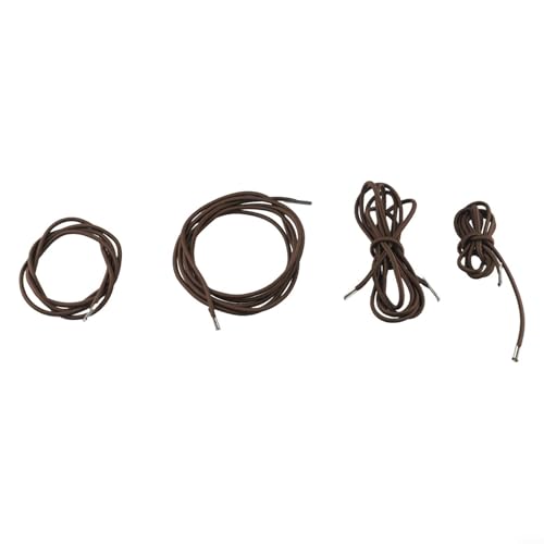 Spanngurt-Set für Gartenstuhl, 4 Stück mit 2 langen Seilen 220 cm und 2 kurzen Seilen 140 cm, für den Außenbereich (braun) von Whychstore