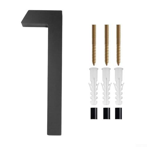 Stabile 12,7 cm schwarze Hausnummern für Briefkasten für den Außenbereich (1) von Whychstore