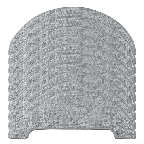 Staubsauger-Mopp-Tuch-Set, waschbares, wiederverwendbares Wischtuch für ABIR K30 Roboter, Ersatz-Mikrofaser-Mopp-Zubehör (10 Stück) von Whychstore