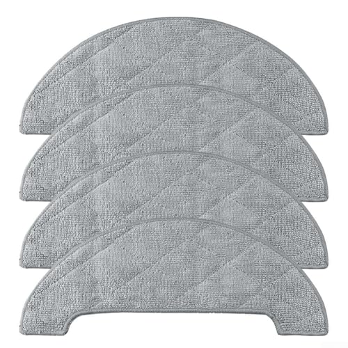 Staubsauger-Mopp-Tuch-Set, waschbares, wiederverwendbares Wischtuch für ABIR K30 Roboter, Ersatz-Mikrofaser-Mopp-Zubehör (4 Stück) von Whychstore