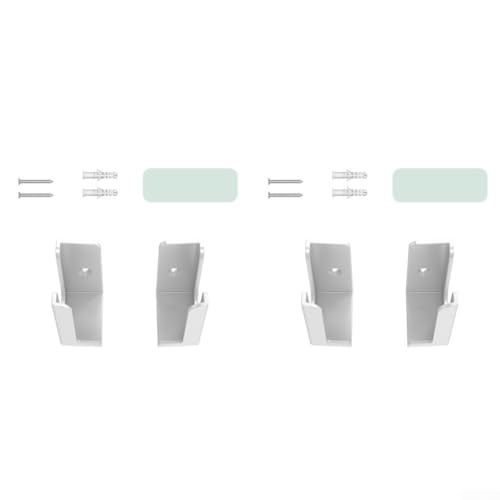 Steckdosenleisten-Halterung für die Installation unter dem Schreibtisch, 2 Sets für eine unordentliche Umgebung (weiß) von Whychstore