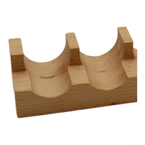 Taco-Halter aus Holz mit 5 Schlitzen, Mehrzweck-Halter, für Tacos, Präsentationsständer, zum Servieren von Lebensmitteln, Restaurant, 22 x 9 x 4 cm (doppelte Gitterlänge) von Whychstore