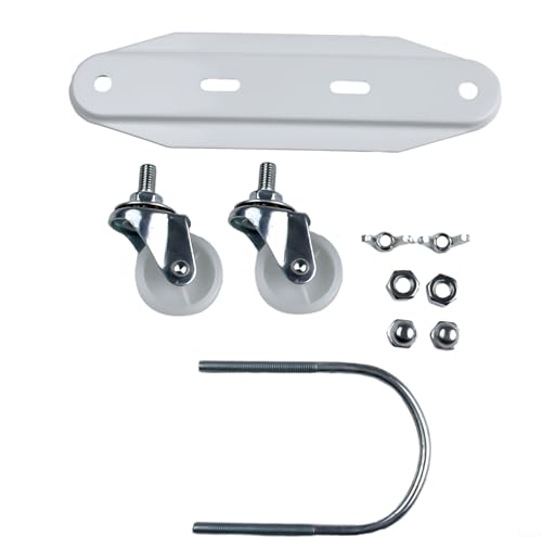 Tragbarer elektrischer Heizungsständer mit drehbaren Rädern, mühelose Mobilität (weiß) von Whychstore
