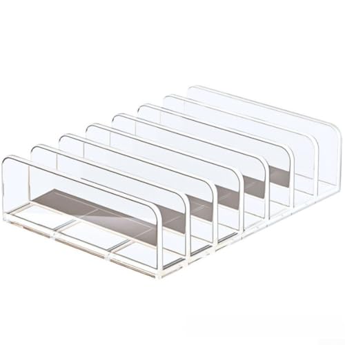 Transparentes CD-Regal aus Acryl zum Präsentieren und für CDs mit mehreren Schmuckhüllen für einfache Organisation von Whychstore