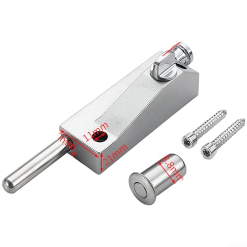 Türriegel aus Zinklegierung mit Anti-Schutz und automatischem Drehmechanismus, kompatibel mit verschiedenen Türarten, einschließlich gerahmter und Glastüren (E) von Whychstore