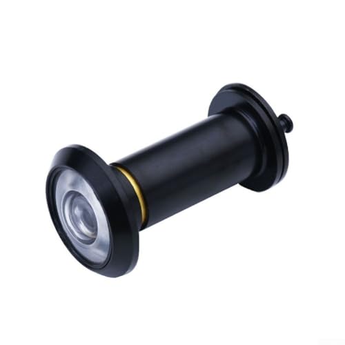 Türspion mit 180 Grad Weitwinkel-verstellbarer Glaslinse für sichere und klare Sicht (schwarz) von Whychstore