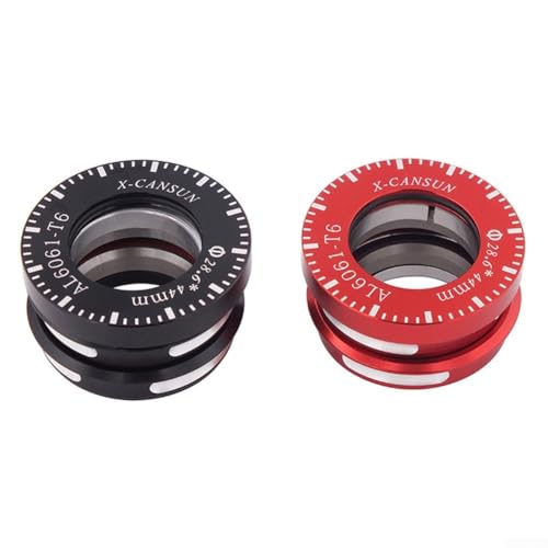 Ultraleichtes CNC-Fahrrad-Headset mit 44 mm abgedichteten Lagern für DAHON Falträder (rot) von Whychstore