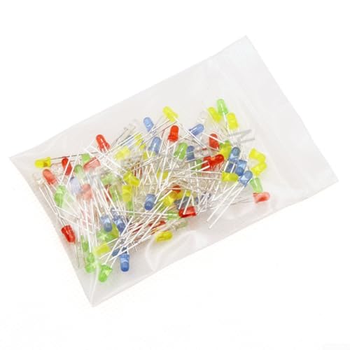 Umfassendes Set mit 100 Stück 3 mm LEDs für Elektronik mit zuverlässigen Leistungsmerkmalen von Whychstore