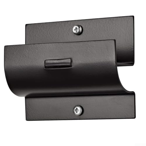 Wandmontiertes Leiter-Aufbewahrungsregal für Garage, robuste Metall-Leiteraufhängung, Haken für Werkzeuge und Ausrüstung (1 Stück) von Whychstore