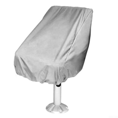Wasserdichter Sitzbezug für den Außenbereich, staub- und UV-beständig, für Gartenstühle, Terrassenmöbel, Yacht-Helme, 60 x 55 x 63 cm (grau) von Whychstore