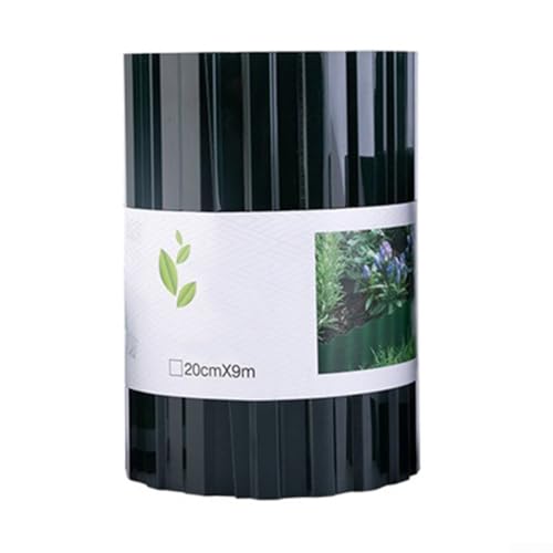 Wetterbeständiger Gartenzaun, 9 m, perfekt für Rasen- und Blumenbeet-Trennung (20 cm × 9 m) von Whychstore