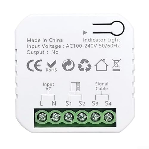 Whychstore Intelligenter 2-K-WLAN-Relaisschalter: Kontrollleuchten und Rollläden (E) von Whychstore