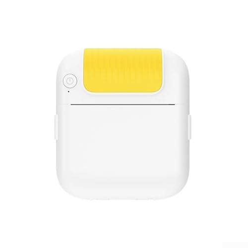 Whychstore Kabelloser tragbarer Drucker, ideal für Sofortfotos, Etiketten und Texte mit Unterstützung (gelb) von Whychstore