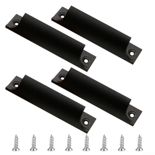 Whychstore Schrankgriffe aus Aluminiumlegierung, Küchenschranktürgriffe, Heim-Hardware-Set, für Küchenschränke, Schubladen, Türen, Schwarz, 4 Stück Whychstore Schrankgriffe aus Aluminiumlegierung, Küchenschranktürgriffe, Heim-Hardware-Set, für Küchenschränke, Schubladen, Türen, Schwarz, 4 Stück von Whychstore