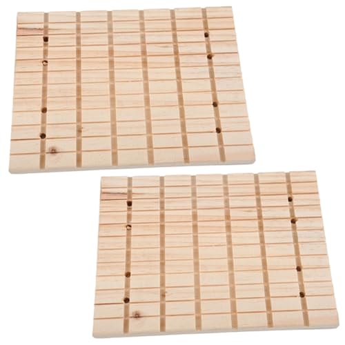 Whyzsjnclg Bunny Scratch Pad, 2pcs Kaninchen Kratzpolster Safe Spaß Natrual hölzerner Hasen Kratzer 8x11x0.6in Spannung für Innenräume von Whyzsjnclg