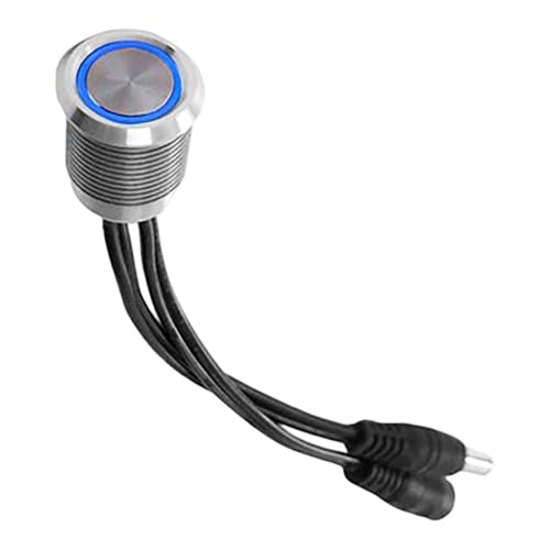 Touch Light Switch, Touch Switch mit Speicherfunktion DC12V bis 24 V LED Dimmer Sensor Blue LED für 16 mm 3/5 '' Montageloch von Whyzsjnclg